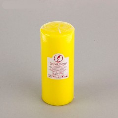 Свеча пеньковая 8х20 см, желтая